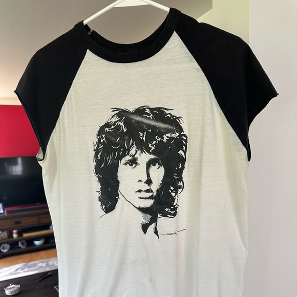 Vintage 1970s Jim Morrison The Doors cut off Raglan - Picture 2 of 12